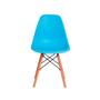 Imagem de Cadeira Charles Eames Eiffel Azul Claro Base Madeira Sala Cozinha Jantar