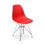 Imagem de Cadeira Charles Eames Eiffel Base Metal - Vermelha