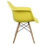 Imagem de Cadeira Charles Eames Eiffel Design Wood Com Braço Amarela