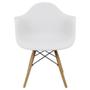 Imagem de Cadeira Charles Eames Eiffel Design Wood Com Braço - Branco