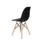 Imagem de Cadeira Charles Eames Eiffel Preta Base Madeira - Impex design