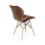 Imagem de Cadeira Charles Eames Eiffel Slim Veludo Estofada