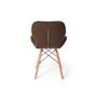 Imagem de Cadeira Charles Eames Eiffel Slim Veludo Estofada