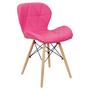 Imagem de Cadeira Charles Eames Eiffel Slim Wood Estofada - Rosa