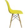 Imagem de Cadeira Charles Eames Eiffel Wood Design Amarelo Amarela
