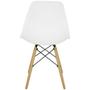 Imagem de Cadeira Charles Eames Eiffel Wood Design Branca Branco