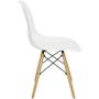 Cadeira Charles Eames Eiffel Wood Design Branca Branco - Magazine Roma Imagem de Cadeira Charles Eames Eiffel Wood Design Branca Branco