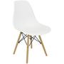 Imagem de Cadeira Charles Eames Eiffel Wood Design Branca Branco
