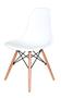 Imagem de Cadeira Charles Eames Eiffel Wood Design Branca Branco