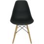 Imagem de Cadeira Charles Eames Eiffel Wood Design Preto Preta