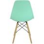 Imagem de Cadeira Charles Eames Eiffel Wood Design Verde Agua