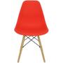 Imagem de Cadeira Charles Eames Eiffel Wood Design - Vermelha