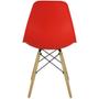 Imagem de Cadeira Charles Eames Eiffel Wood Design - Vermelho Vermelha