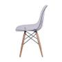 Imagem de Cadeira Charles Eames Eiffel Wood - Policarbonato Transparente