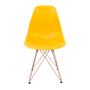 Imagem de Cadeira Charles Eames Ferro Cobre Assento Amarelo