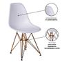 Imagem de Cadeira Charles Eames Ferro Cobre Assento Branco