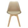 Imagem de Cadeira Charles Eames Leda Design Wood Estofada Base Madeira