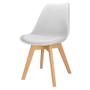 Imagem de Cadeira Charles Eames Leda Design Wood Estofada Base Madeira