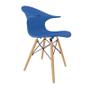 Imagem de Cadeira Charles Eames New Wood Design Pelegrin PW-079 Azul