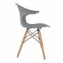 Imagem de Cadeira Charles Eames New Wood Design Pelegrin PW-079 Cinza 
