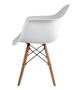 Imagem de Cadeira Charles Eames Wood Design Eiffel Branca Com Braços