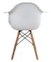 Imagem de Cadeira Charles Eames Wood Design Eiffel Branca Com Braços