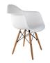 Imagem de Cadeira Charles Eames Wood Design Eiffel Branca Com Braços
