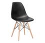 Imagem de Cadeira Charles Eames Wood Design Eiffel Colorida Preto