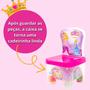 Imagem de Cadeira Com Blocos De Montar Princesas Infantil 28 Peças Educativo Brinquedos De Encaixar Big Star