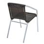 Imagem de Cadeira Dália Fibra e Alumínio Para Área Externa Polido/Mescla Argila
