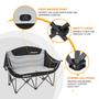 Imagem de Cadeira de acampamento KingCamp Double Loveseat com porta-copos de 200 kg