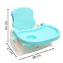 Imagem de Cadeira de Alimentação Bebê Portátil Cadeirinha Assento Refeição Booster Menino Azul Brinqway Bw-096