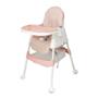 Imagem de Cadeira de Alimentação Infantil para Bebê Multmaxx até 24Kg com Ajuste de 3 Posições Rosa