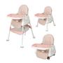 Imagem de Cadeira de Alimentação Infantil para Bebê Multmaxx até 24Kg com Ajuste de 3 Posições Rosa