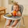 Imagem de Cadeira De Alimentaçao Infantil Portatil Inclinavel e com Multi Ajuste de Altura 3 Em 1 Pipdip