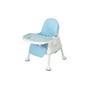 Imagem de Cadeira de Alimentação Multifuncional Bebê Acolchoada Para Refeição Infantil Até 24Kgs Multmaxx Azul