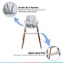 Imagem de Cadeira de Alimentação Refeição Infantil Para Bebê Com Bandeja e Cinto Poke Polar Burigotto