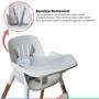 Imagem de Cadeira de Alimentação Refeição Infantil Para Bebê Com Bandeja e Cinto Poke Polar Burigotto