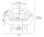 Imagem de Cadeira de Amamentação Confortável Quarto Sala - JL Decor