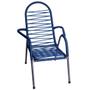 Imagem de Cadeira De Área Cordinha Fio Azul Área de Lazer Multiuso