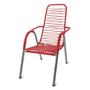 Imagem de Cadeira de Area Externa Varanda Fio Reforçada Vermelha