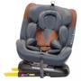 Imagem de Cadeira de auto prime 360 isofix de 0 a 36kg cinza/marrom - premium baby