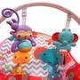Imagem de Cadeira de Balanço Bebê Safari Vermelho e Chocalho Colorido