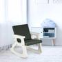 Imagem de Cadeira De Balanço Infantil Off White Quarto Sala Varanda Poltrona Brincar Bebe Conforto Branca