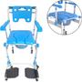 Imagem de Cadeira De Banho E Higienica Para Idosos Azul AtÉ 120kg Supermedy