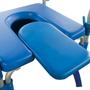 Imagem de Cadeira de Banho Higiênica Em Alumínio Reforçada Assento Acolchoado Adulto Idoso D60 Dellamed
