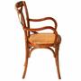 Imagem de Cadeira de Braço Imbuia Design Rustico Assento Rattan