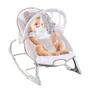 Imagem de Cadeira de Descanso Bebê Musical e Vibratória Móbile de Brinquedos ( Até 18kgs) Polar Bege Maxi Baby