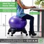 Imagem de Cadeira de Equilíbrio Gaiam Classic Balance Ball - Charcoal