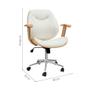 Cadeira de Escritório Diretor Giratória Antonella Branca - Mobly Imagem de Cadeira de Escritório Diretor Giratória Antonella Branca
